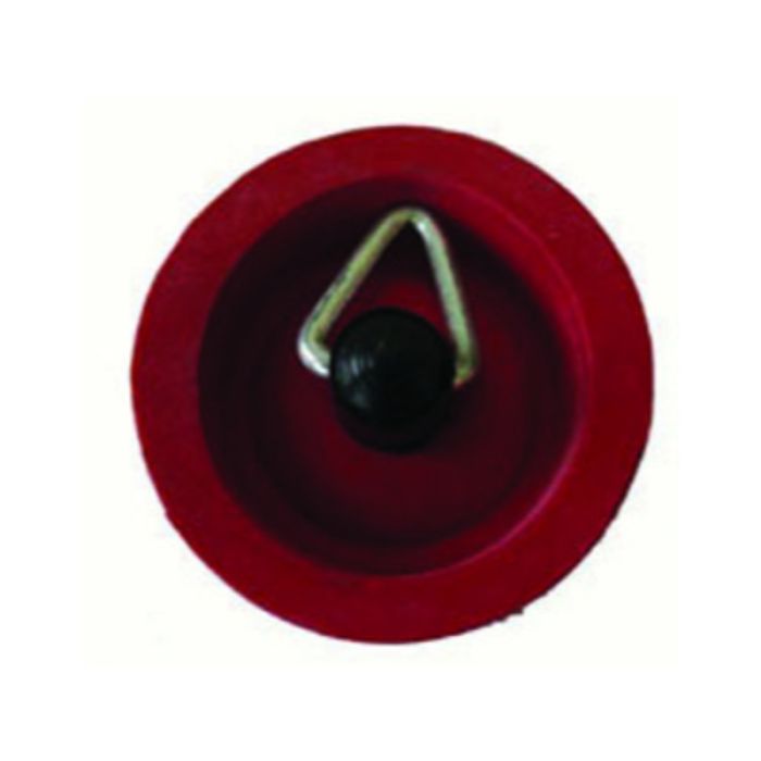 PLUG SINK RED RUBBER 25MM