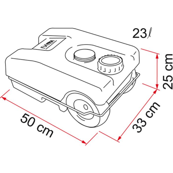 FIAMMA ROLL-TANK 23 LITRE