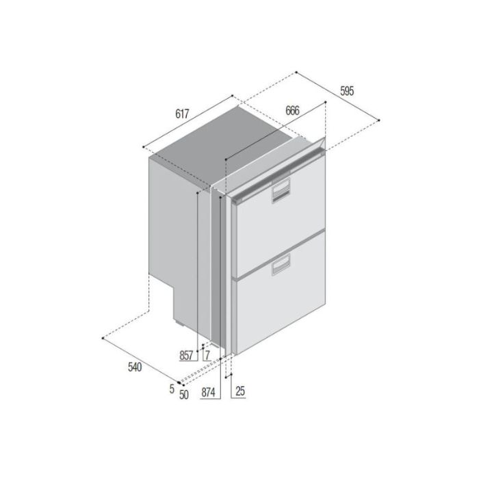 VITRI DRW180A DRAW FRIDGE