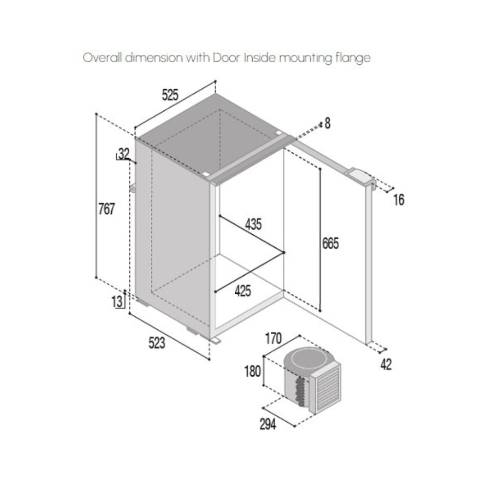 Vitrifrigo C130L CHR Fridge-Freezer