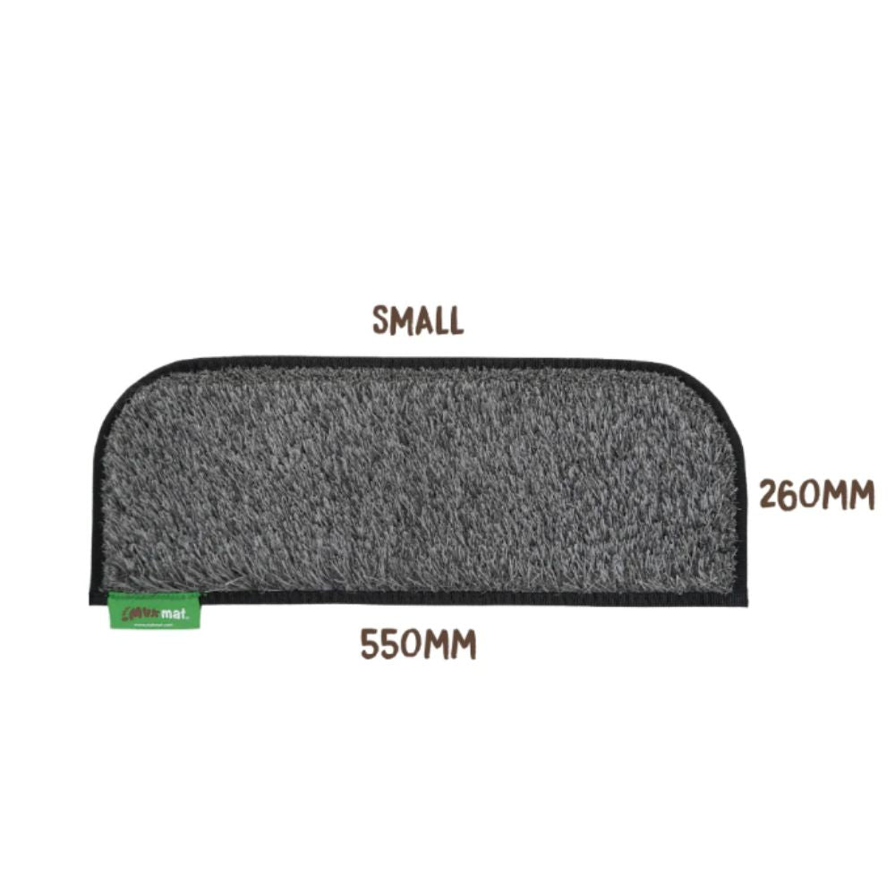MUK MAT ROUNDED CARAVAN STEP DARK GREY SMALL 26 X 55cm